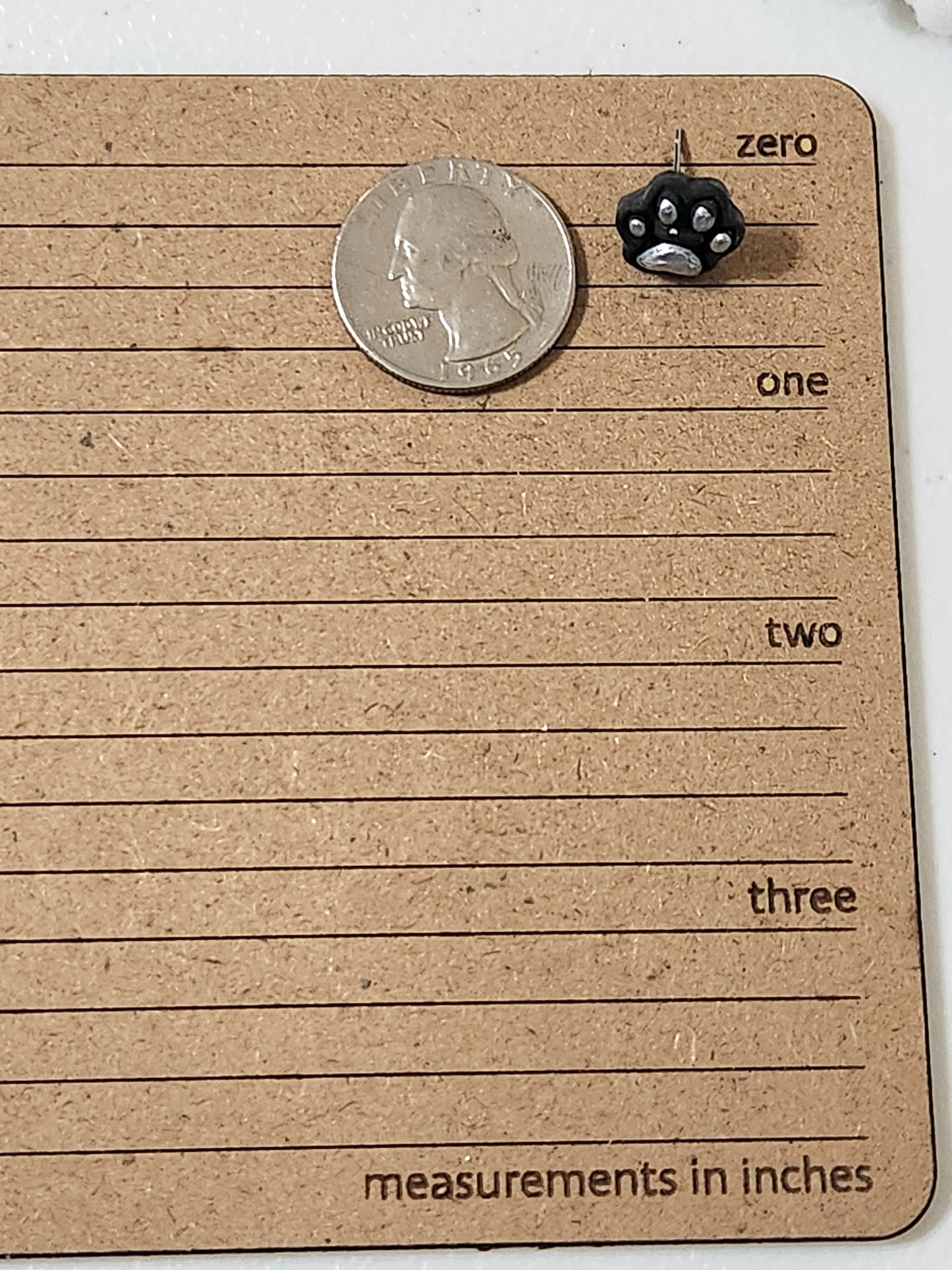 Paw Print Studs