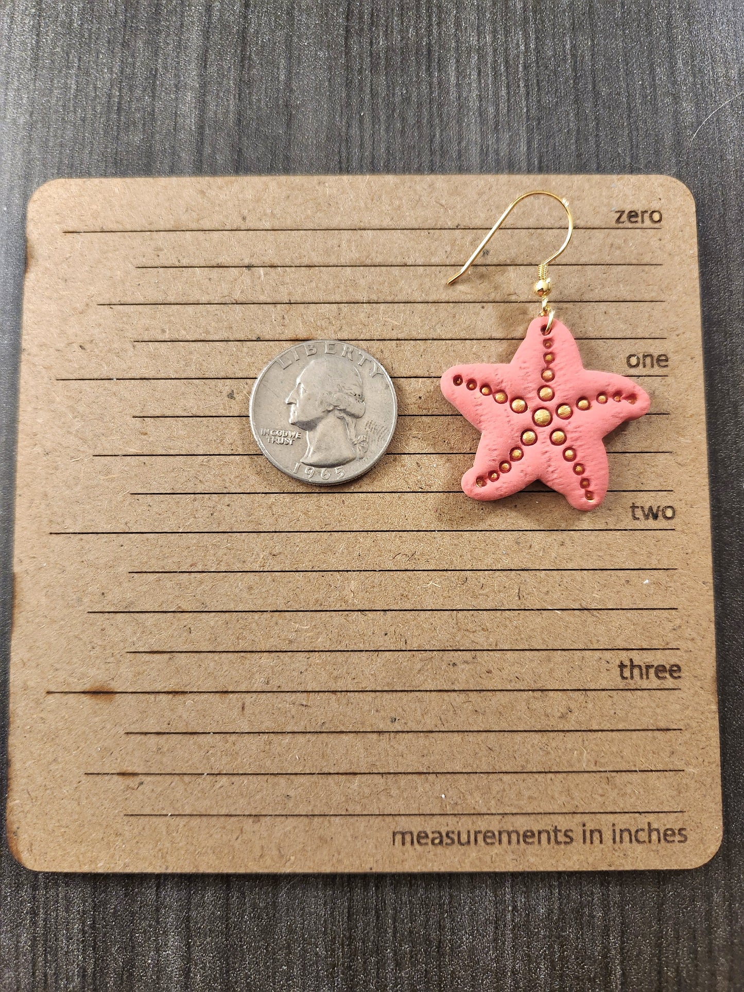 Coral Starfish Dangles