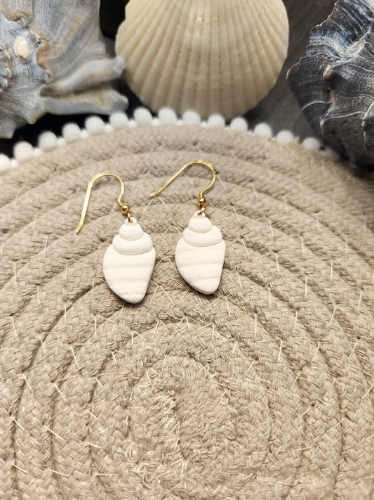 White Shell Dangles