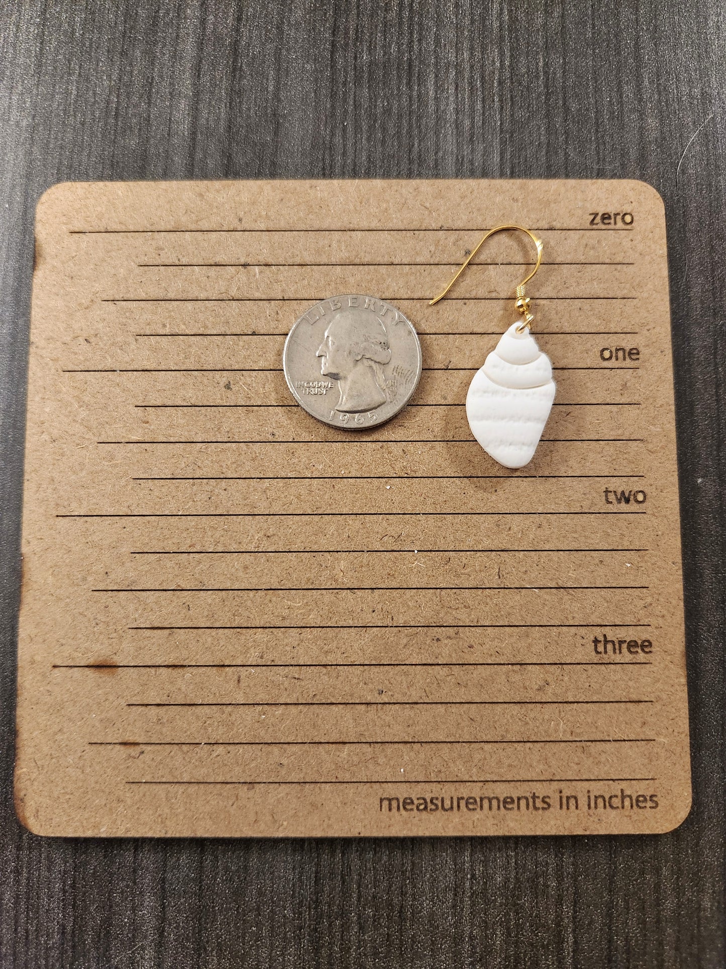 White Shell Dangles