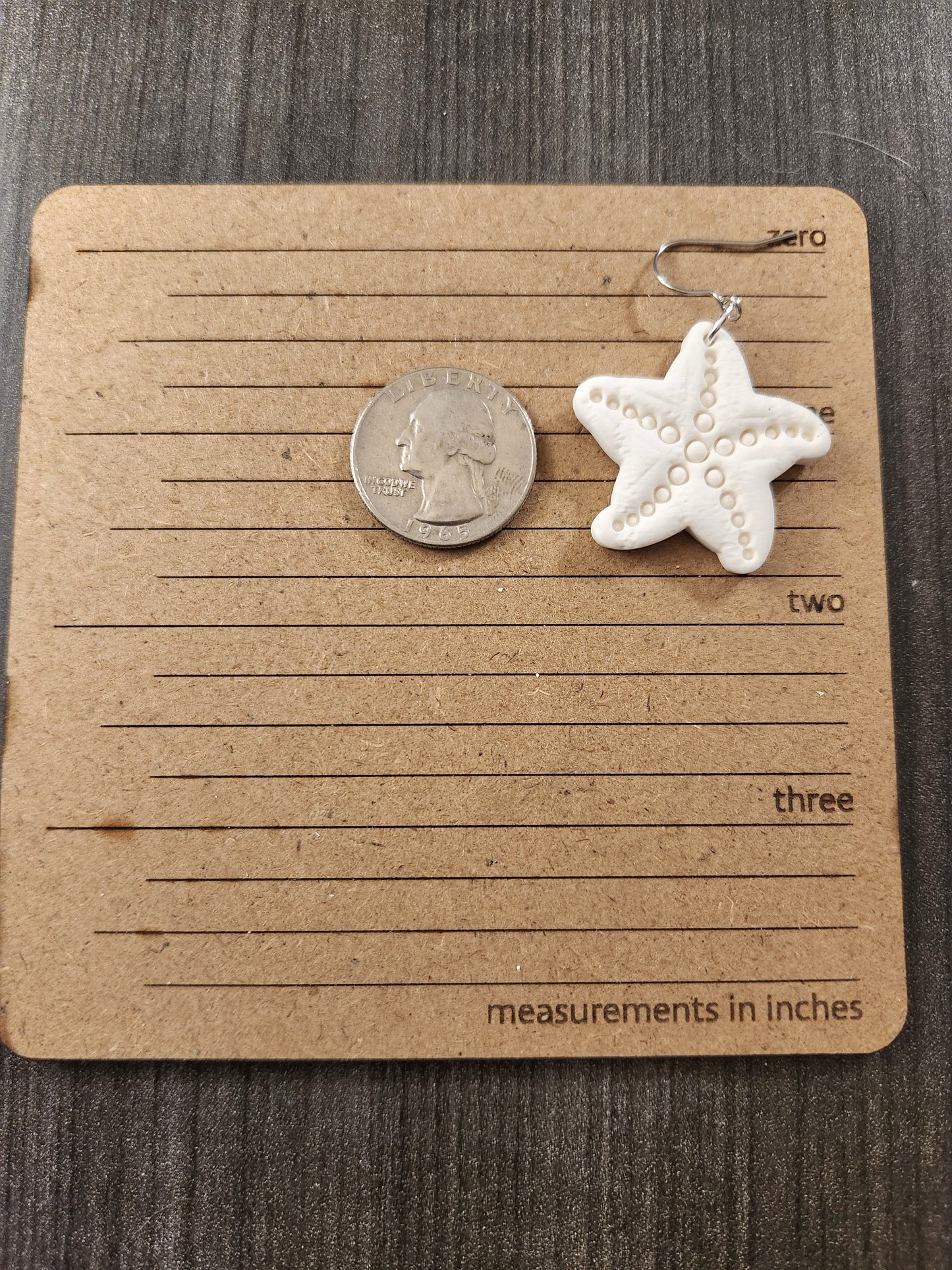 White Starfish Dangles