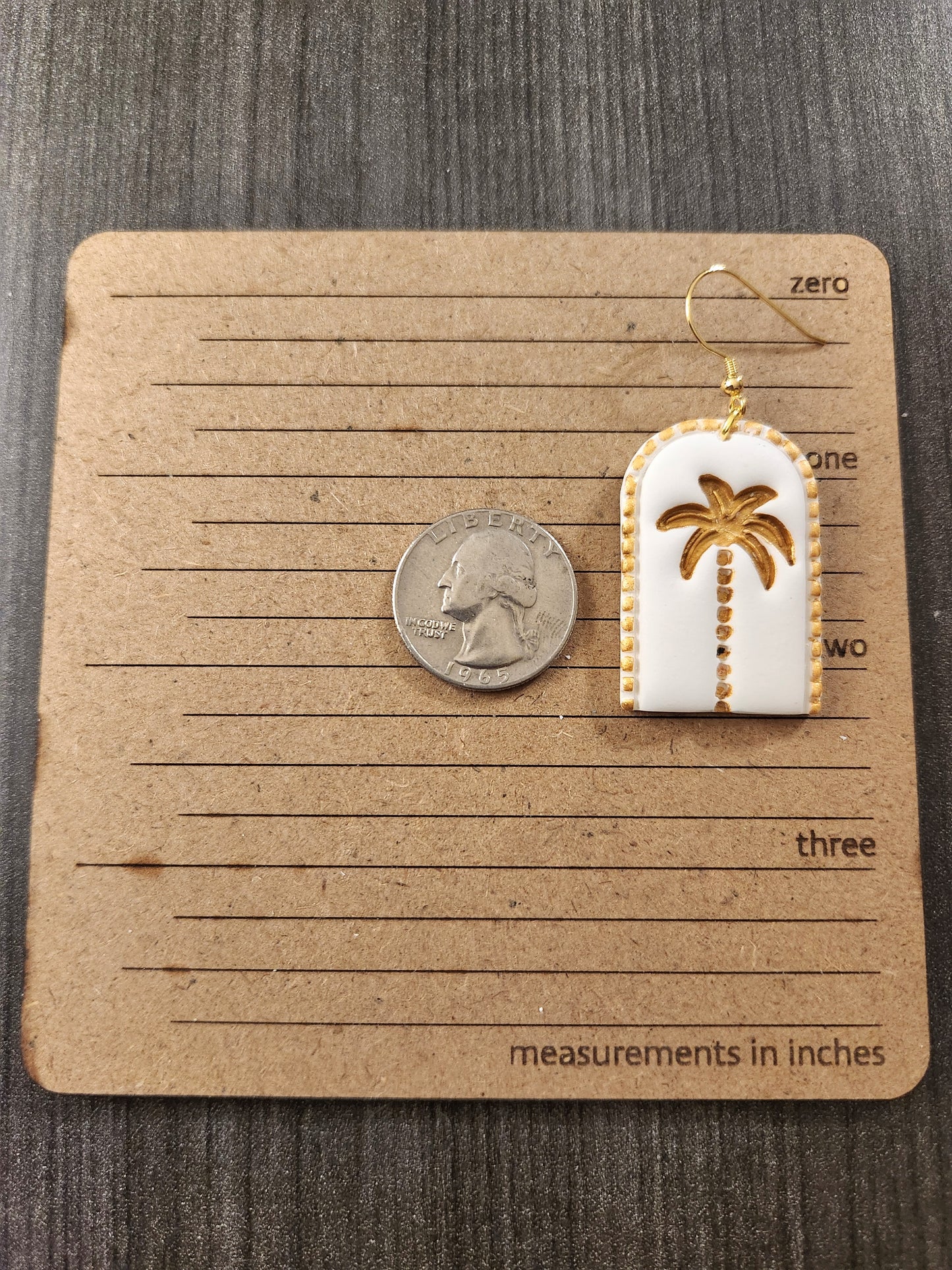 Golden Palm Tree Dangles