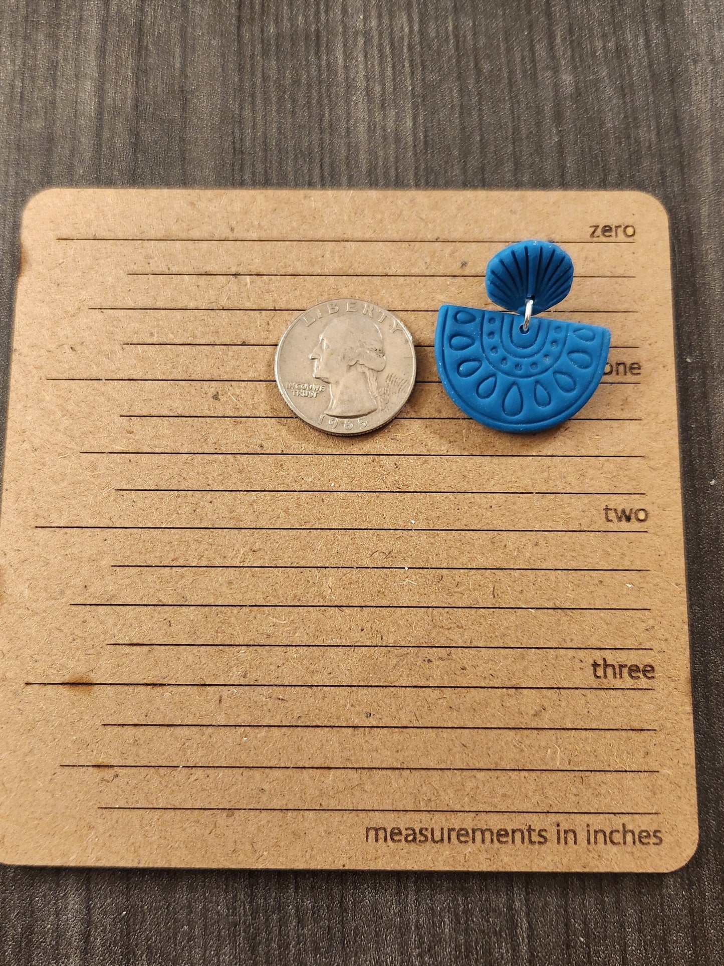 Teal Shell Dangles
