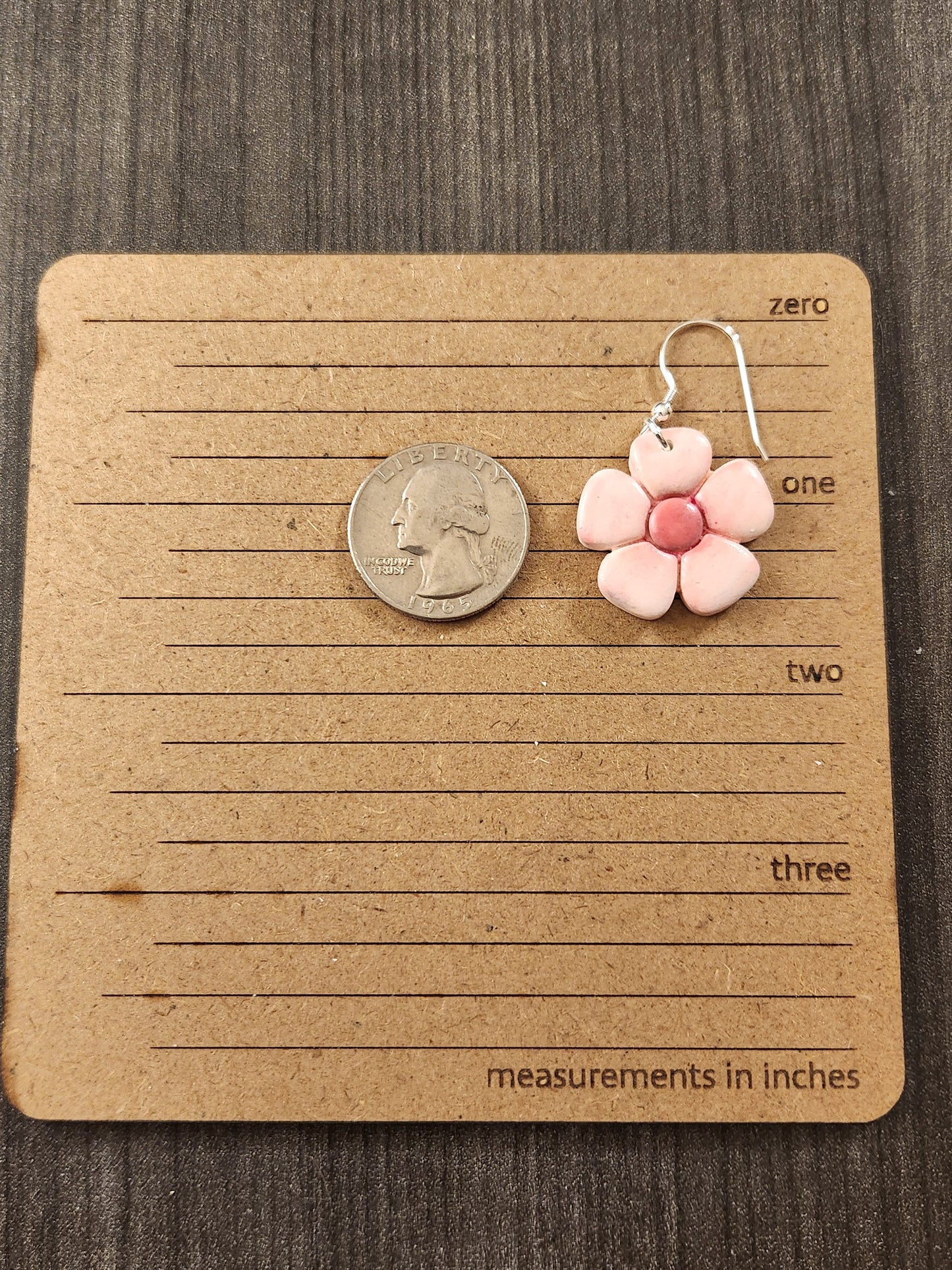 Pink Flower Dangles
