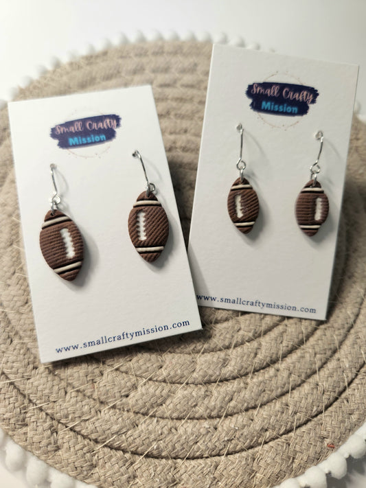 Football Dangle Earrings