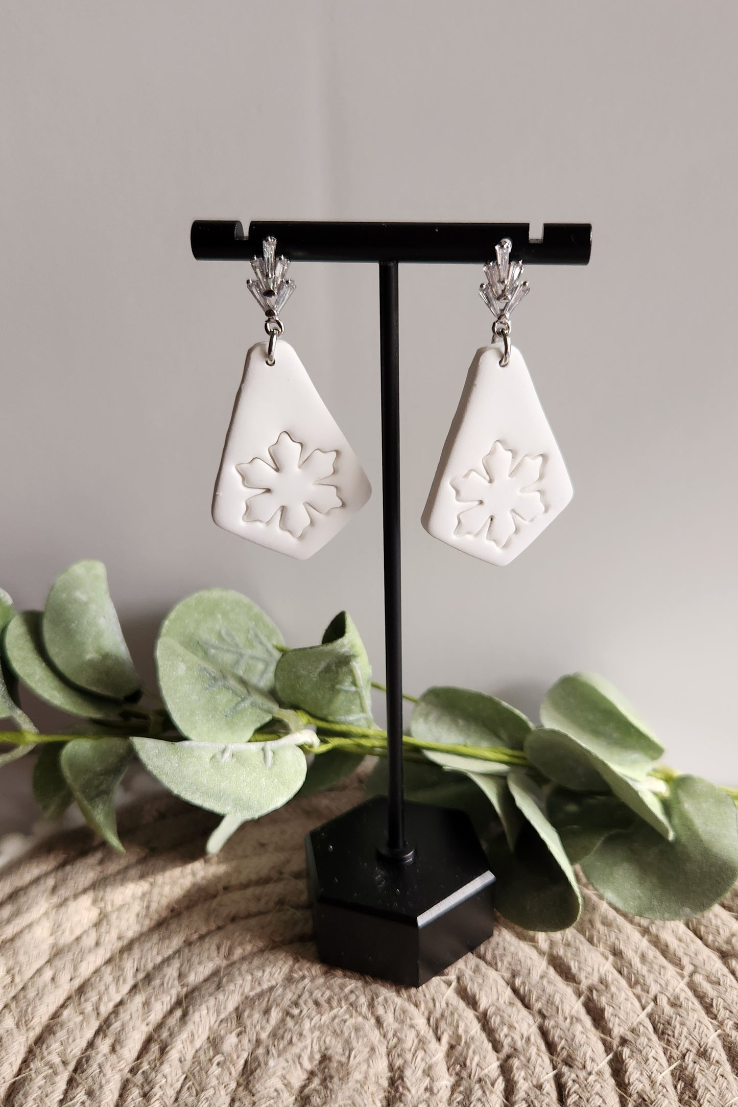 CZ Snowflake Dangles