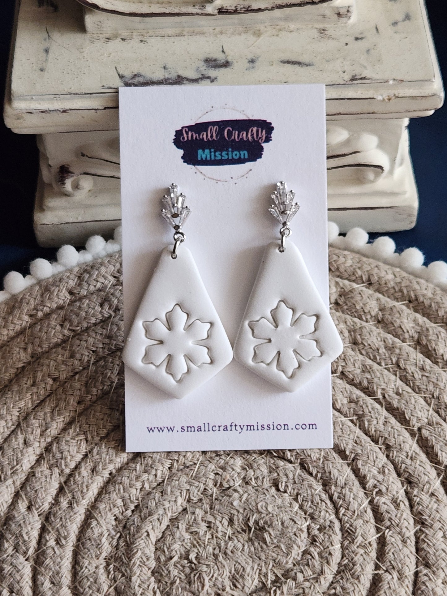 CZ Snowflake Dangles