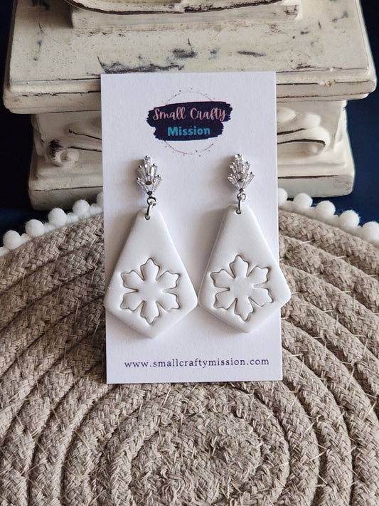CZ Snowflake Dangles