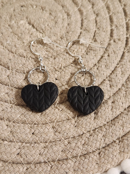Black Heart Dangles