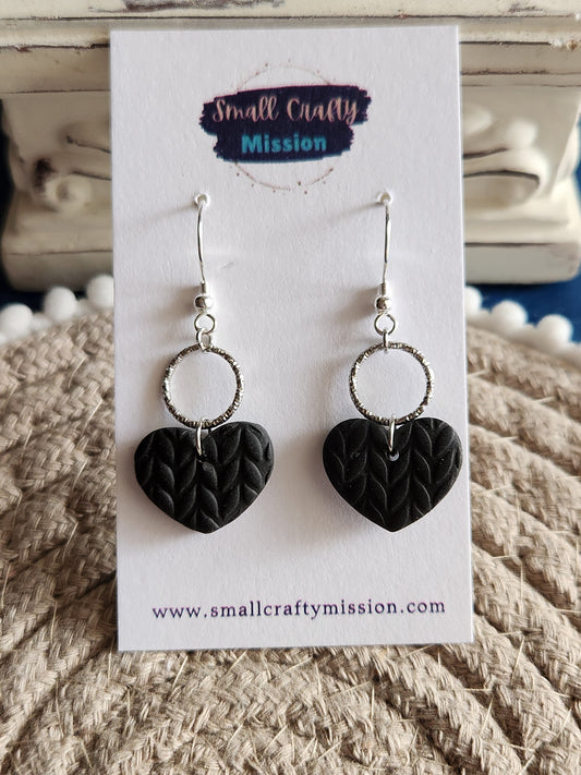 Black Heart Dangles