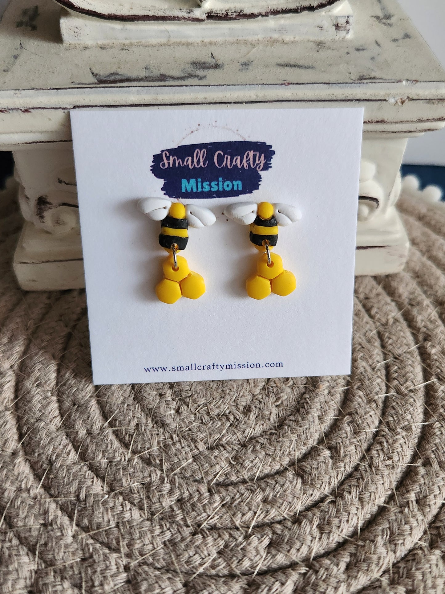 Bee Honeycomb Dangles