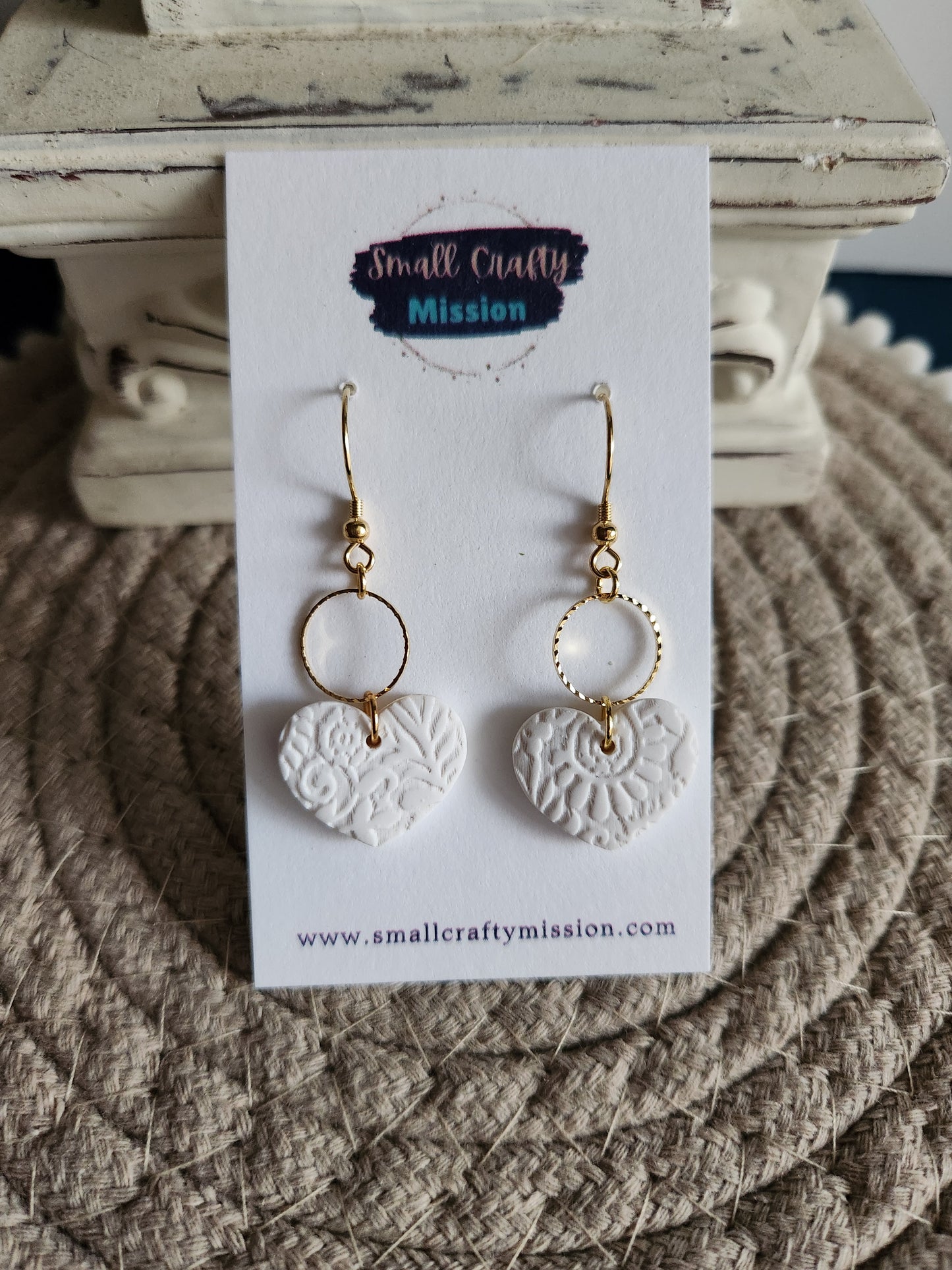 Floral Heart Dangles