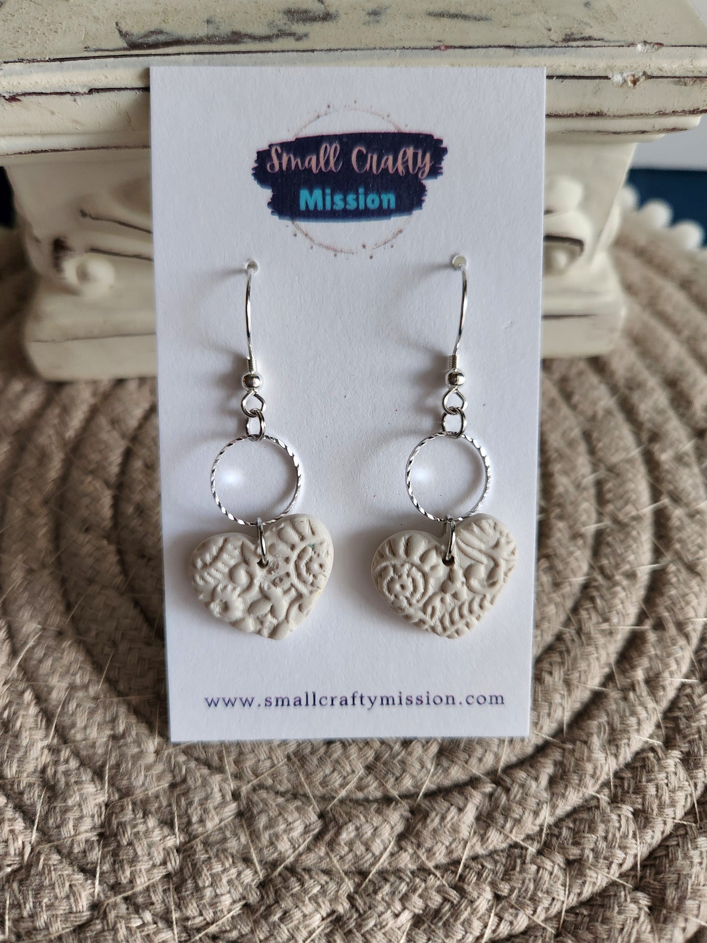 Floral Heart Dangles