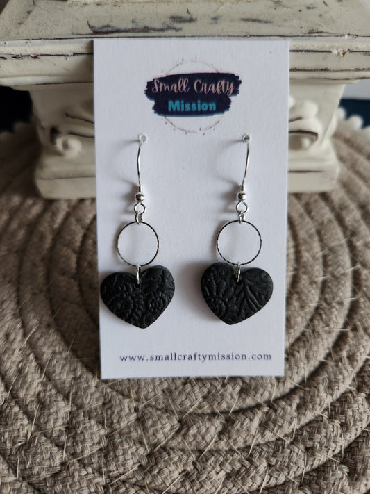 Floral Heart Dangles