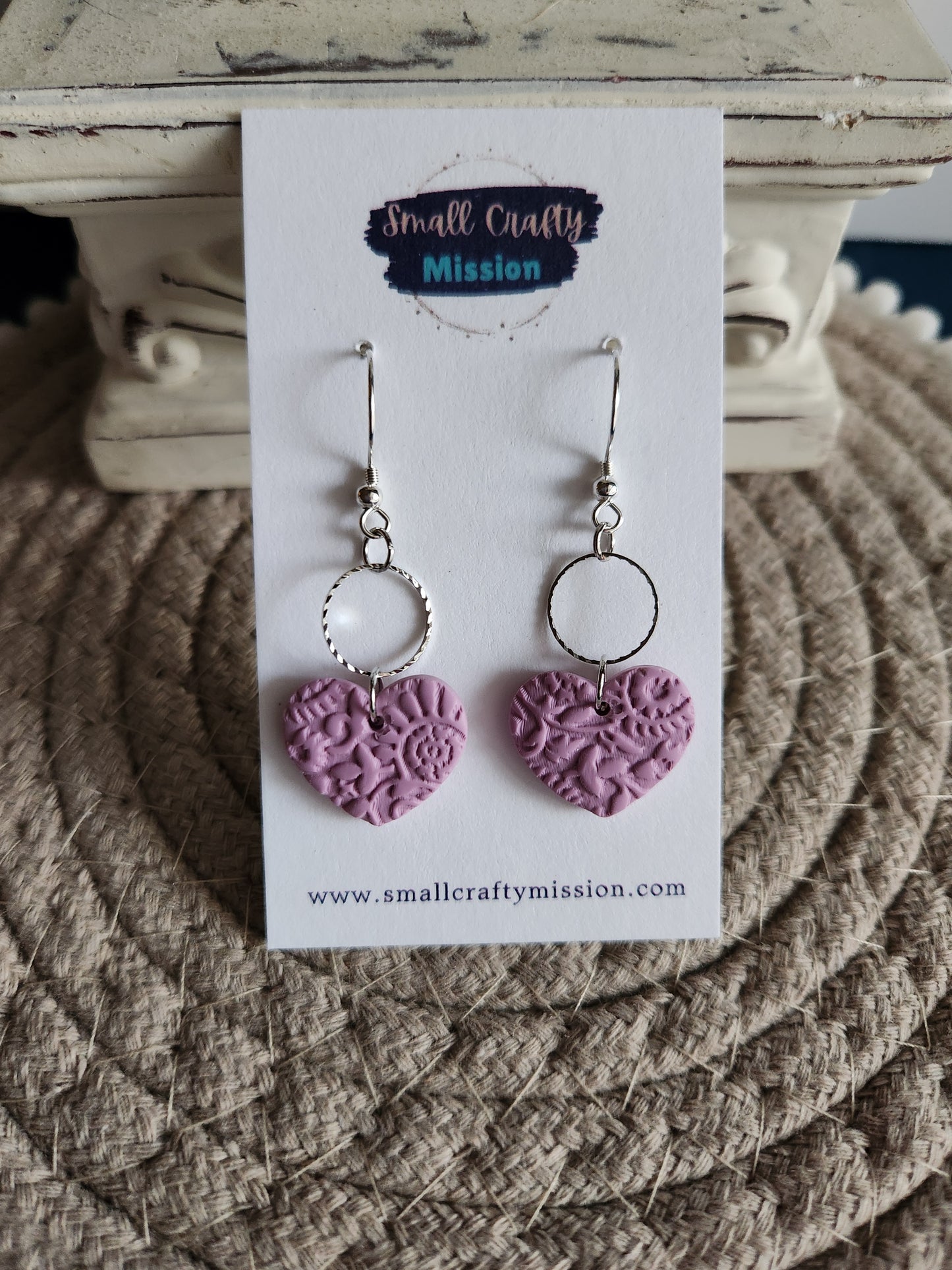 Floral Heart Dangles