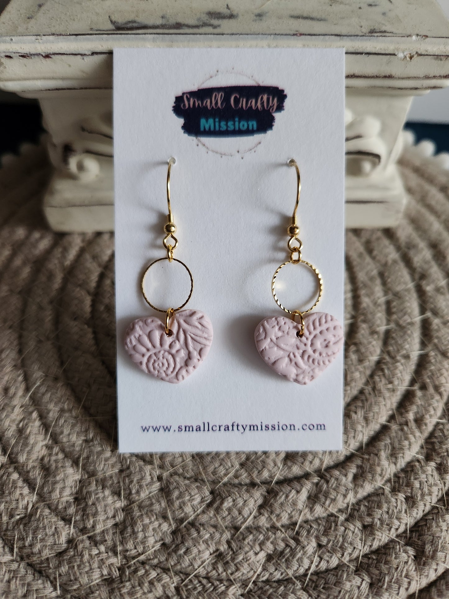 Floral Heart Dangles