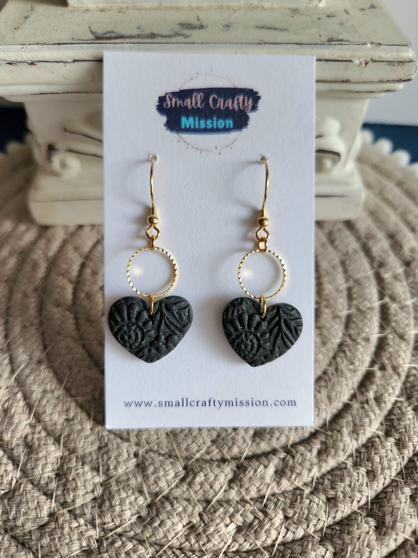Floral Heart Dangles