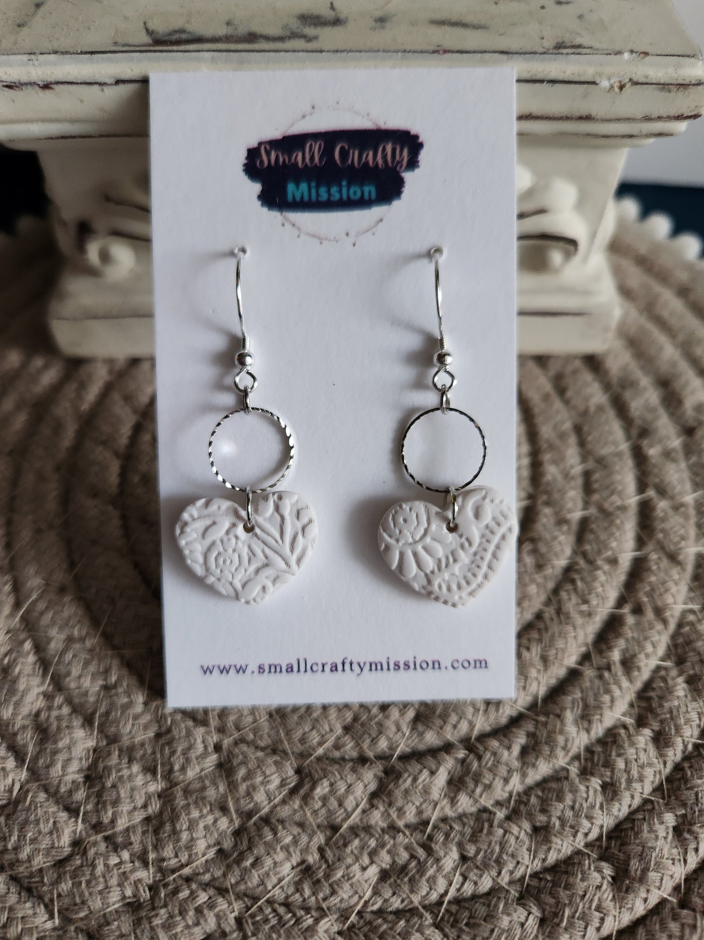 Floral Heart Dangles