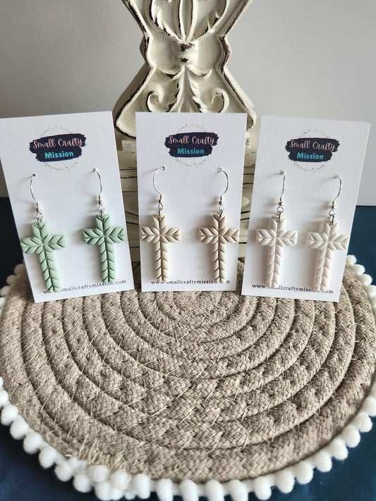 Chevron Cross Dangles