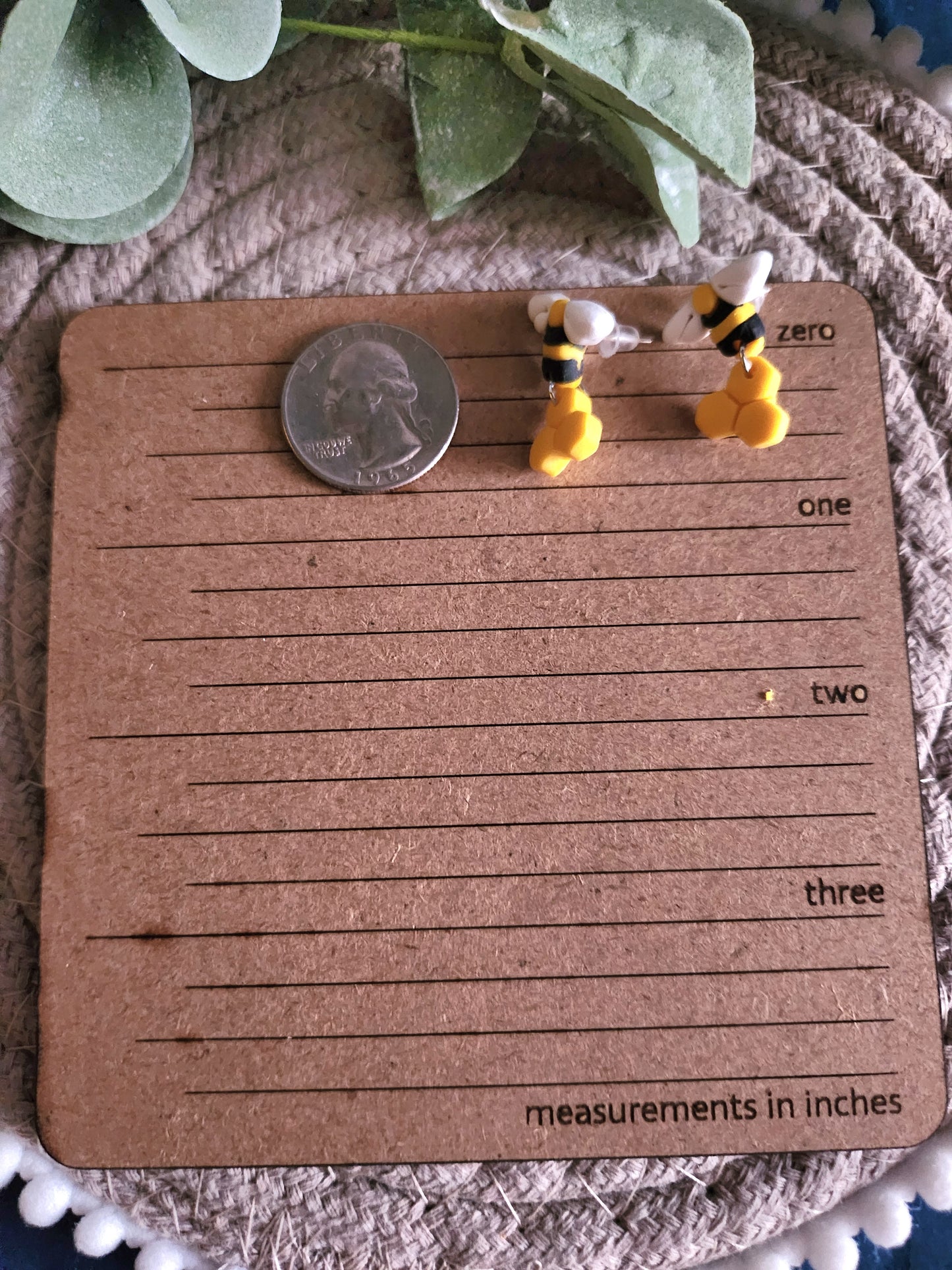 Bee Honeycomb Dangles