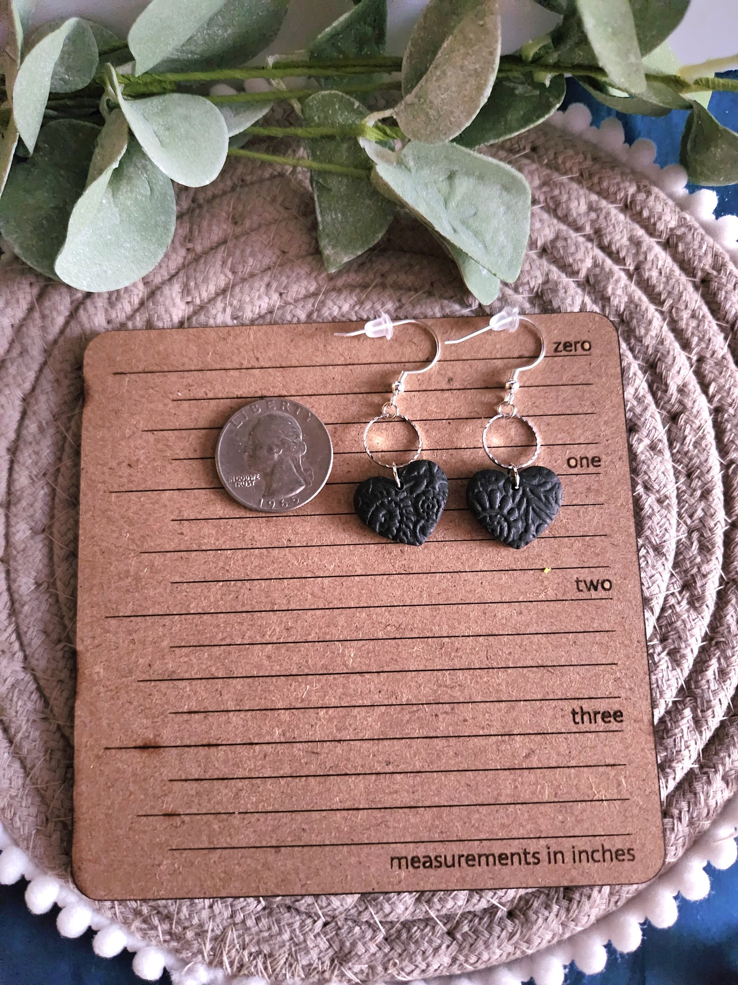 Floral Heart Dangles