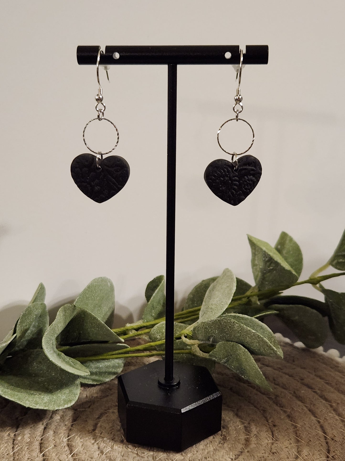 Floral Heart Dangles