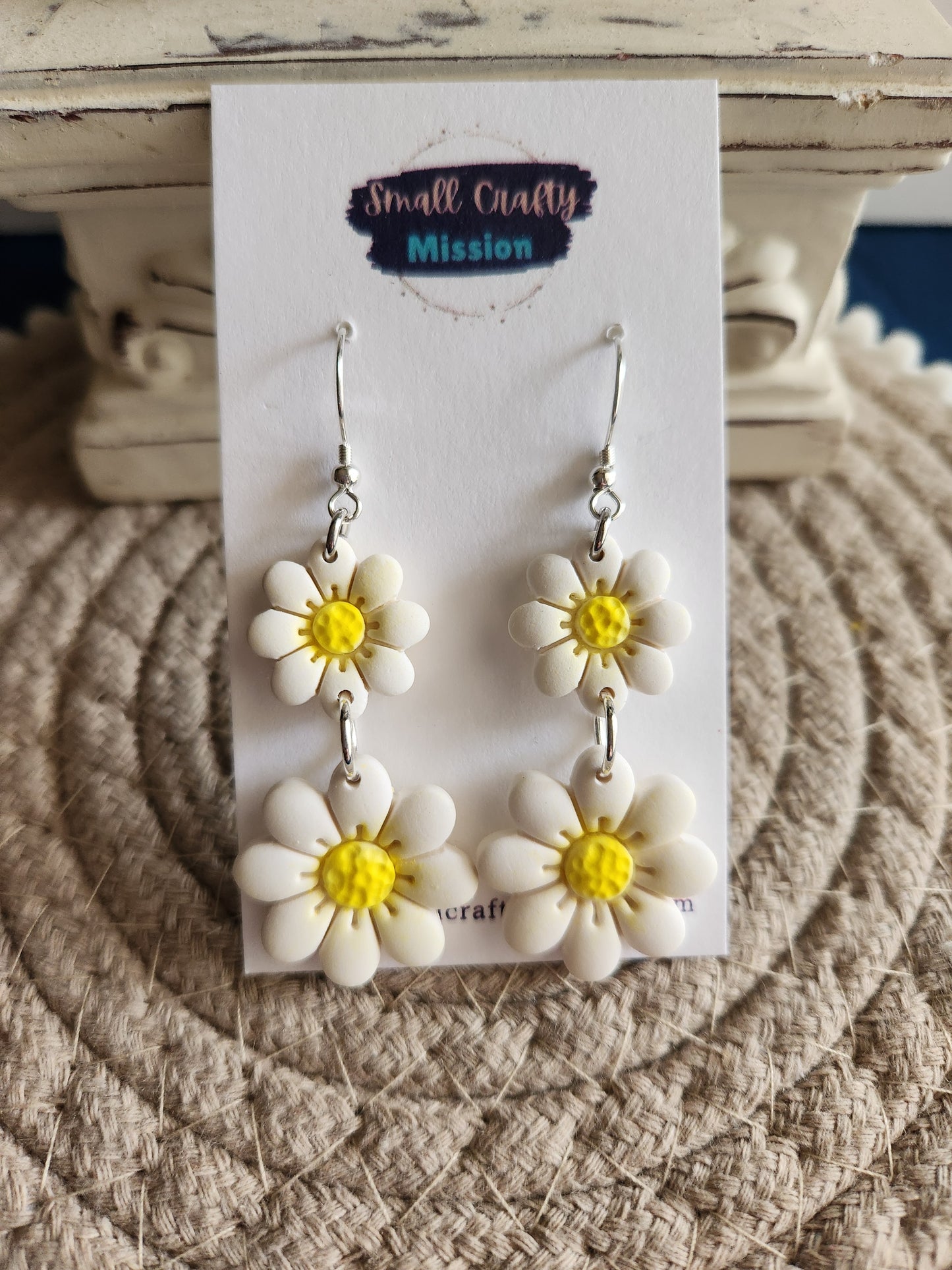Double Daisy Dangles
