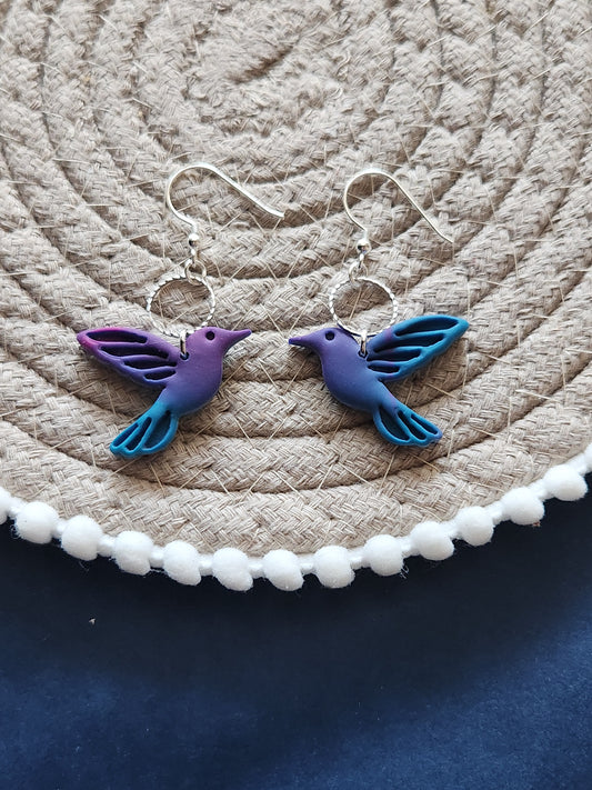 Purple & Blue Hummingbirds
