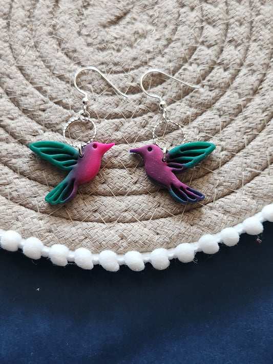 Pink & Green Hummingbirds