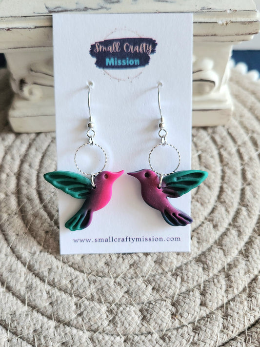 Pink & Green Hummingbirds