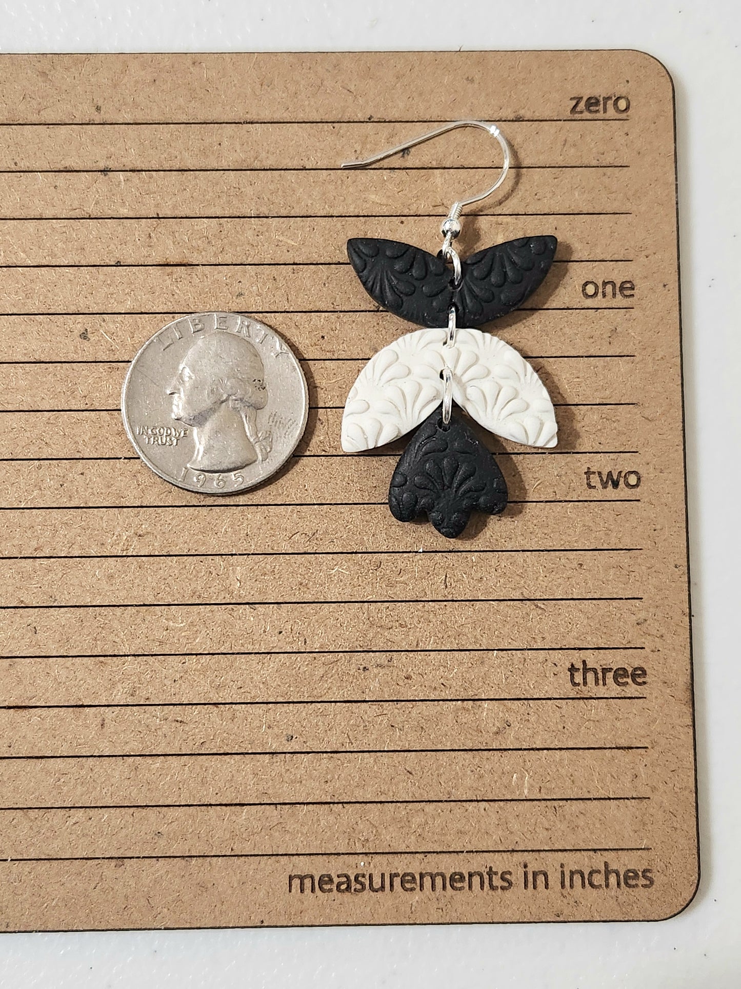 Scallop Textured Petal Drop Dangles