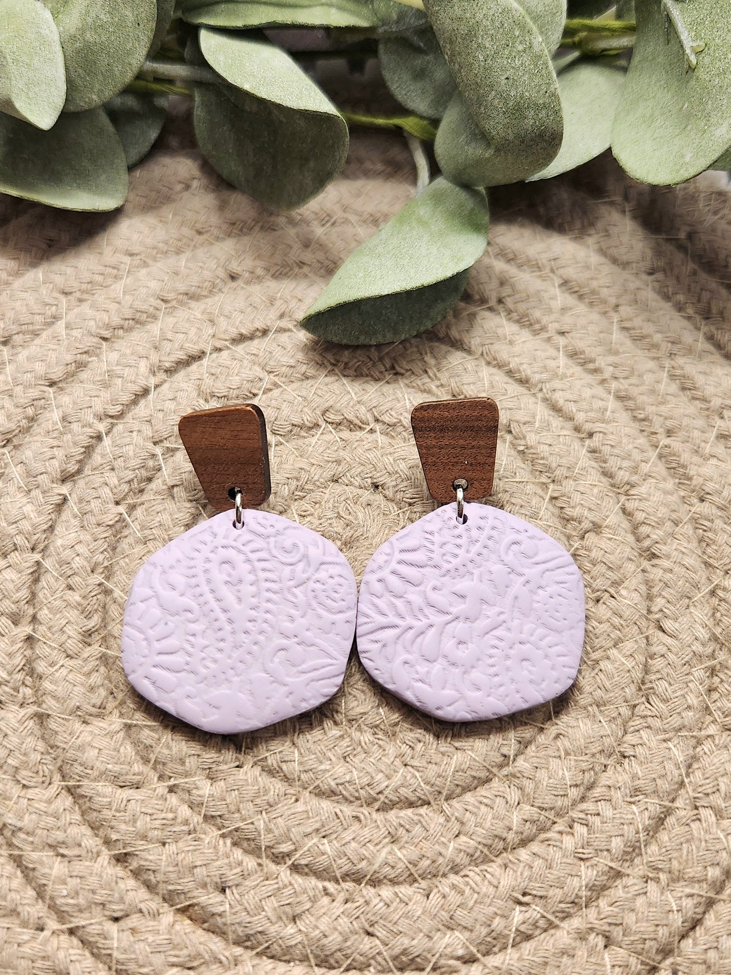 Light Purple Floral Dangles