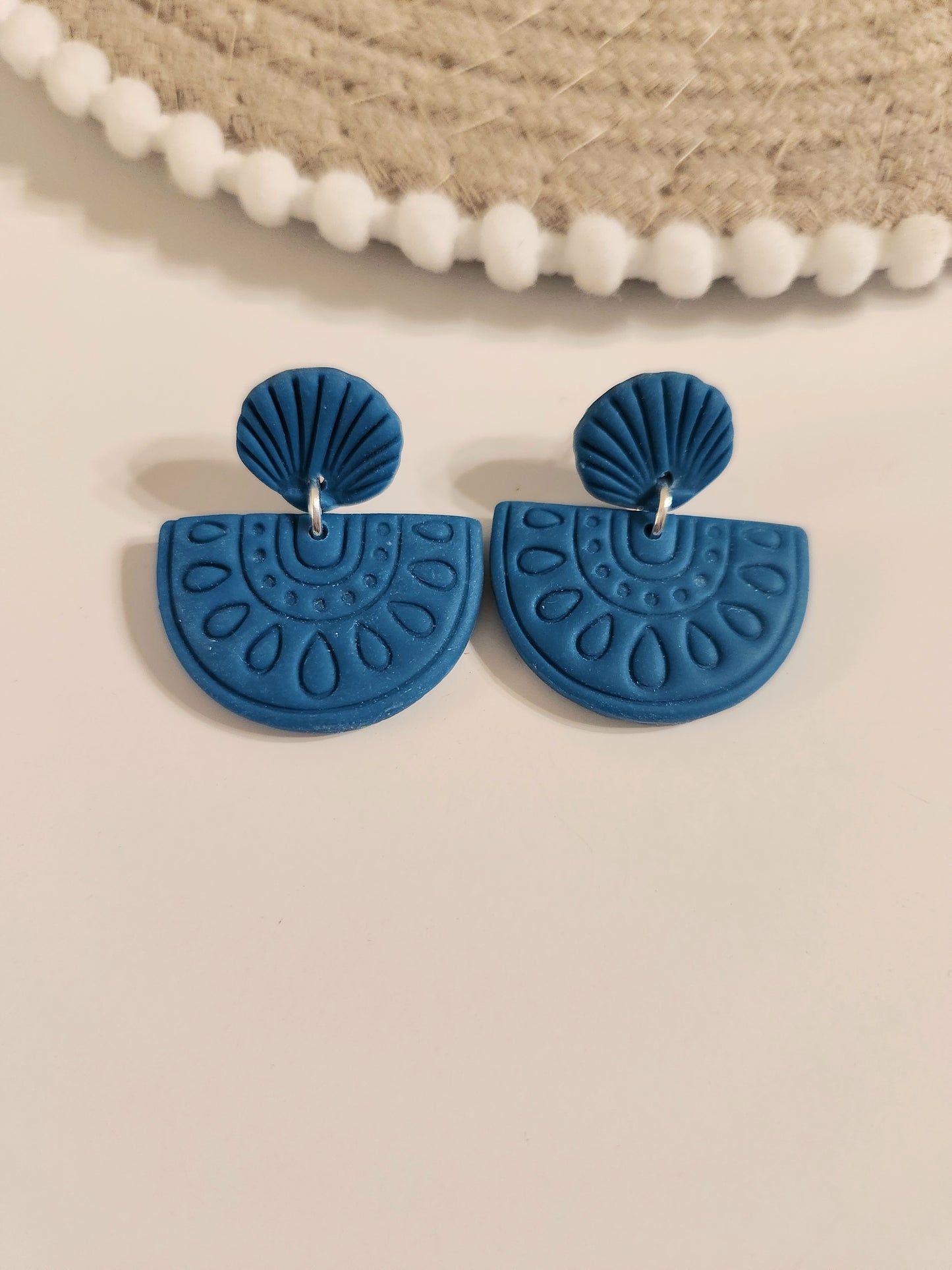Teal Shell Dangles
