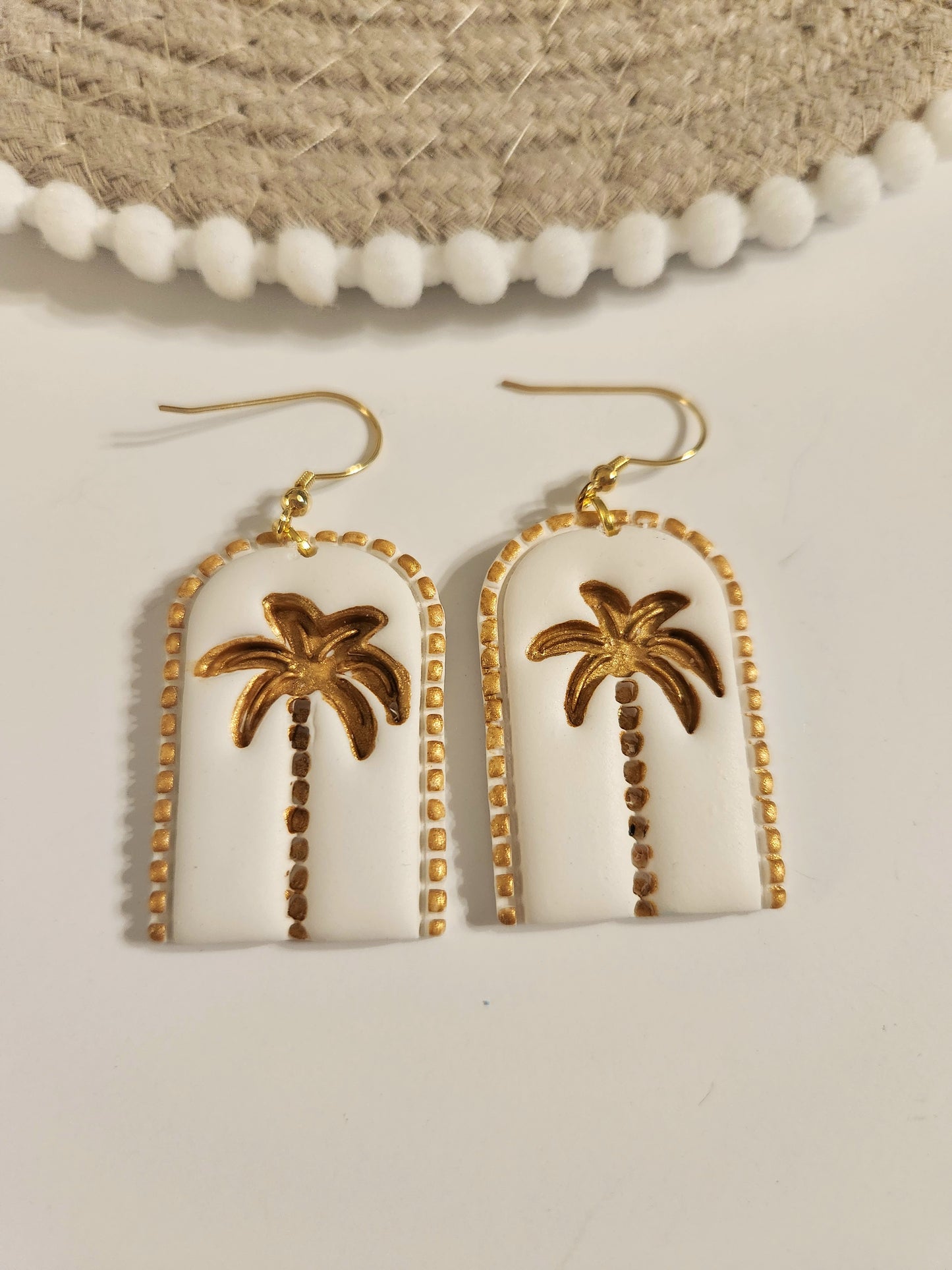 Golden Palm Tree Dangles