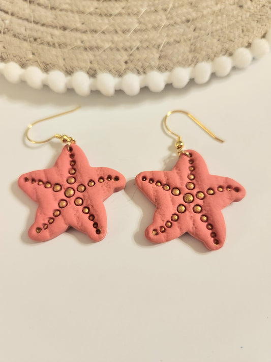 Coral Starfish Dangles