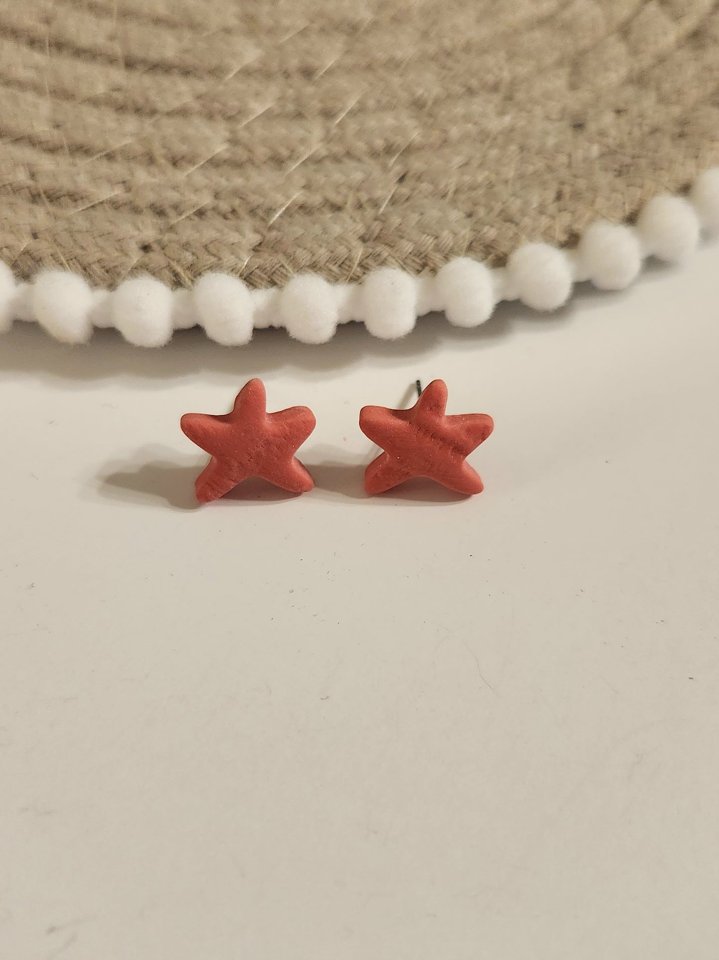 Coral Starfish Studs