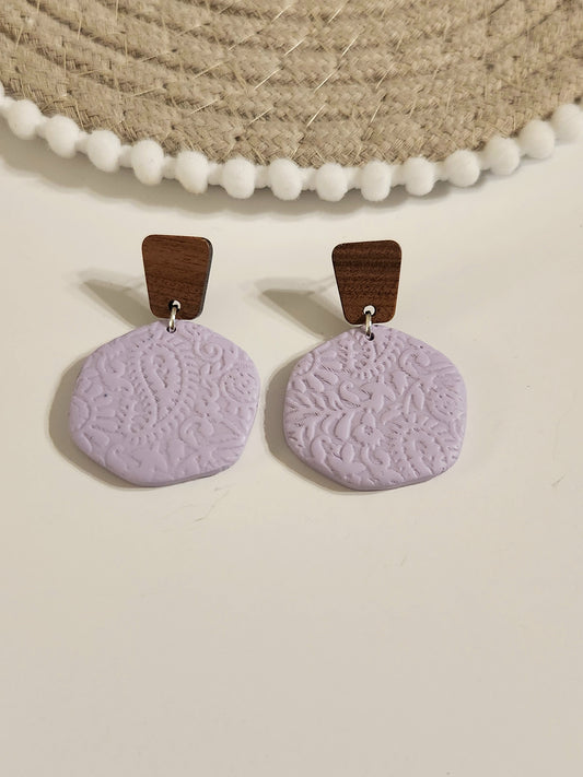 Light Purple Floral Dangles