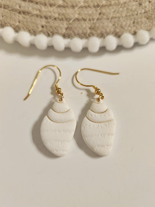 White Shell Dangles