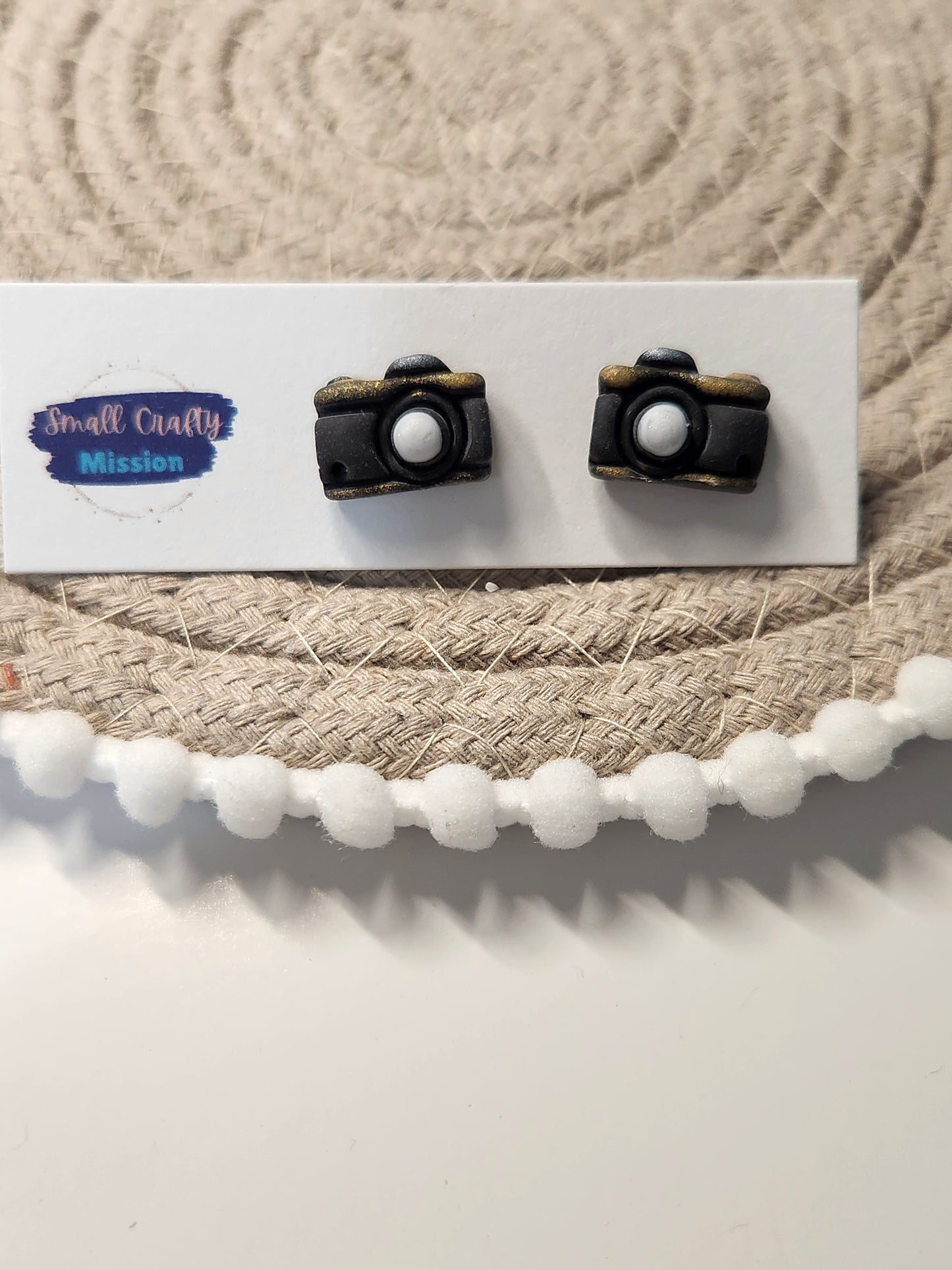 Camera Stud Earrings