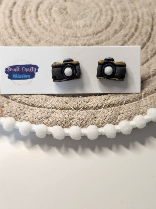 Camera Stud Earrings