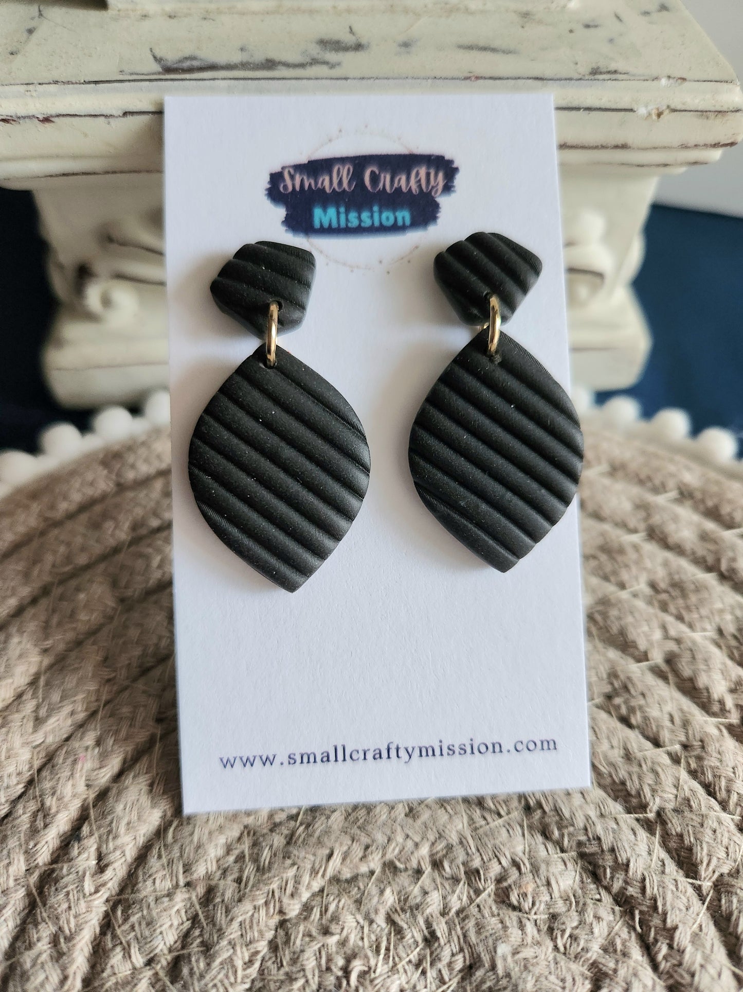Black Striped Dangles