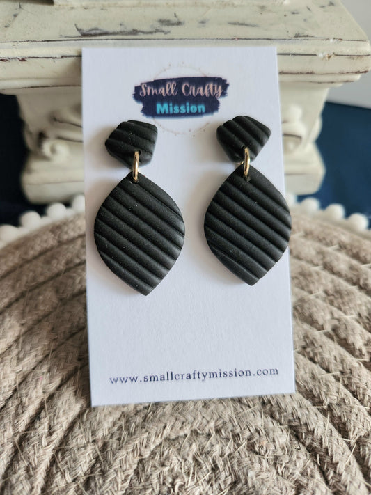 Black Striped Dangles